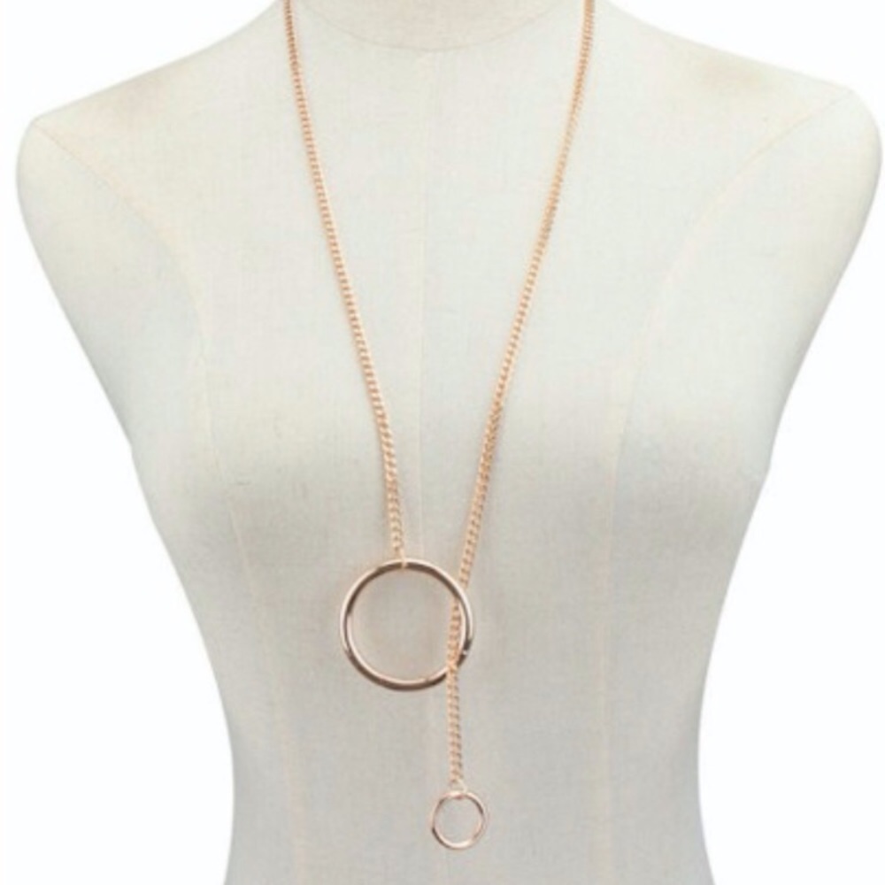 Versatile Gold Hoops Chain Necklace